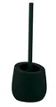 Produktbild: WENKO WC-Garnitur Mod. Badi, Badaccessoire aus hochwertiger Keramik mit Matter Oberfläche, inkl. WC-Bürste mit Ø 7,5 cm Silikon-Bürstenkopf in Schwarz mit Antihaft-Wirkung, Ø 13,5 x 38 cm, Dunkelgrün