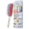 Produktbild: Denman D38 Paddel-Haarbürste, florales Fantasy-Design, luftgepolstertes Pad zum Entwirren, Föhnen, Glätten, Stylen – Entwirrende Haarbürste für alle Haartypen – Damen und Herren