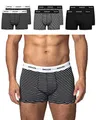 Produktbild: Snocks Boxershorts Herren aus Bio-Baumwolle (6er Pack) - Atmungsaktiv und Ideal für Sport und Alltag - Kein juckendes Etikett und komfortabler Bund - Unterhosen Herren Gr.XL, Farbe Schwarz Gestreift