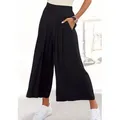 Produktbild: LASCANA Culotte mit Taschen weites Bein, luftige Viskose, sommerlich, modisch schwarz 36