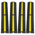 Produktbild: VEVOR 4x 1-Kanal Schlauchbrücke Kabelbrücke Überfahrschutz Kabel 100x 15x3,1cm