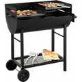 Produktbild: Tepro - Holzkohlegrill Grillfass Grillwagen Kohlengrill Ölfassgrill Grill Detroit