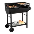 Produktbild: Tepro Holzkohlegrill Grillfass Grillwagen Kohlengrill Ölfassgrill Grill Detroit