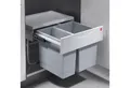 Produktbild: Hailo Einbaumülleimer AS Raumspar Tandem S - 18L/12L 3644701, Abfallsammler Mülleimer