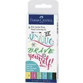 Produktbild: Faber-Castell Tuschestifte Pitt Artist Pen 267116, pastell sortiert, Pinsel- und Rundspitze, 6 Stück
