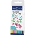 Produktbild: Faber-Castell Pitt ArtistPen Handlettering (Gelb, Grün, Blau, Pink, Schwarz, Türkis, 6 x) (267116)