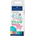 Produktbild: FABER-CASTELL Tuschestift Pit Artist Pen Handlettering 6er Etui Pastelltöne