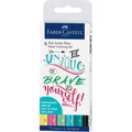Produktbild: Faber-Castell Tuschestift Pitt Artist Pen Lettering, 6er Etui bunt