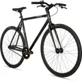 Produktbild: Bergsteiger Kyoto 28 Zoll Singlespeed Fixie Fahrrad, Aluminium Rahmen, Flip-Flop-Nabe, Retro-Design, Fixed Gear, Urban Bike für Herren & Damen