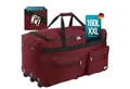 Produktbild: monzana Reisetasche (1-tlg), mit Rollen 160L Trolley Teleskopgriff Rot Groß XXL Gepäcktasche