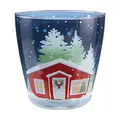 Produktbild: Goebel X-Mas Scandic Home Teelicht Christmas at Home aus Glas Mehrfarbig, Höhe: 9cm, 23-100-37-1