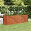 Produktbild: Hochbeet 240x80x77 cm Cortenstahl rostig Pflanzbeet Pflanzkasten