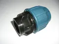 Produktbild: PE Verschraubung mit IG 16mm x 3/4 Zoll schwarz DVGW
