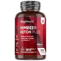 Produktbild: Himbeerketon Plus - 4280mg pro Portion - 180 vegane Kapseln mit Vitamin C, Grüner Tee Extrakt, Apfelessig & Apfelpektin Pulver - 3 Monate Vorrat - Raspberry Ketone Plus - WeightWorld