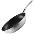 Produktbild: SILBERTHAL Bratpfanne 28cm beschichtet, Induktion, Edelstahlpfanne, Edelstahl (1-tlg), für alle Herdarten, backofenfest Ø 28 cm