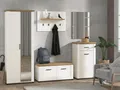 Produktbild: Home affaire Garderoben-Set Valencia, (Set, 5-St., Garderobenschrank, Schuhkommode, Schuhbank, Garderobenpaneel, Spiegel)