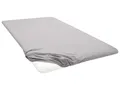 Produktbild: BIBERNA Premium Jersey-Elasthan Spannbettlaken für Topper (sturmgrau, 90 - 100 x 200 cm)