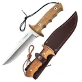 Produktbild: NIETO Bowie Messer Apache 1041 Gürtelmesser Full Tang Outdoor Olivenholz 15 cm