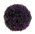 Produktbild: Künstliche Zimmerpflanze Deko Pflanzenkugel Lila Ø18cm Künstlich für Bodenvasen, Viana, Höhe 18 cm