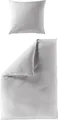 Produktbild: BIERBAUM Bettwäsche Mako-Satin silber 155x220cm, mit 1 Kissen