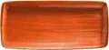 Produktbild: Bonna Aura Terracotta Moove Orange 2x Servierplatte Speiseteller rechteckig 34cm