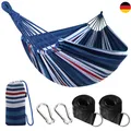 Produktbild: H u00e4ngematte Outdoor Baumwolle Bequemer Stoff Mit Baumfreundlichen Gurten Zum