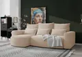 Produktbild: 4ALLHOME Ecksofa mit Schlaffunktion Travis, Couch, Sofa mit Bettkasten, Eckcouch, L-Form, Schlaffsofa, Universal, Cord Onega 15 Blassrosa