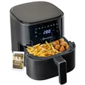 Produktbild: Sommertal HF400 – Kompakter Airfryer Heißluftfritteuse 4L, XXL Power mit 1500W, Digital & Spülmaschinenfest, 8 Programme, BPA-frei, Air Fryer klein für 1–4 Personen