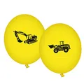 Produktbild: DH-Konzept 8 Luftballons * Baustelle * für Party und Geburtstag // Kindergeburtstag Mottoparty Ballon Ballons Bauarbeiter