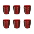 Produktbild: Excelsa Set Von 6 Wasserglas Diamond Plastik 40 Cl Rot