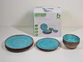 Produktbild: Bo-Camp Halo Aqua Geschirrset 12tlg Camping Melamin NEUWERTIG 2 TELLER FEHLEN!