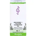 Produktbild: BIOCHEMIE 1 Calcium fluoratum D 6 Tabletten 200 St PZN04324828