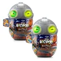 Produktbild: YCOO – Biopod Battle Duo Pack – Elektronische Dinosaurier-Kreatur zum Bauen – Sound- und LED-Lichteffekte - 4 Kreaturen - Batterien im Lieferumfang enthalten - Spielzeug für Kinder - ab 5 Jahren