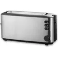 Produktbild: Severin Automatik-Langschlitztoaster AT 2515 gebürstetschwarzsilber Toaster Toaster Langschlitz Toaster 2 Scheiben Toaster Mit Brötchenaufsatz