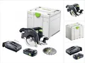 Produktbild: Festool HKC 55 EB-Basic Akku Handkreissäge 18 V 160 mm Brushless + 1x Akku 3,0 Ah + Ladegerät + Systainer