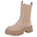 Produktbild: Ital Design Damenschuhe Stiefeletten Chelsea Boots, DES832-1S-, Textil, Hellbraun, Gr. 37
