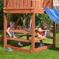 Produktbild: Fungoo Spielturm Anbauteil Modul Free time: Picknicktisch mit Bänken aus Fichtenholz als Einbau für Gartenspielhaus FORTRESS, LxB: 130 x 150 cm; 01286