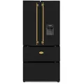 Produktbild: Kaiser Retro Kühlschrank KS 80425 Em Schwarz,  Side-by-Side Kühl-Gefrier-Kombination, No Frost 506 L 183 cm