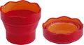Produktbild: Wasserbecher Faber-Castell Clic & Go rot-brombeer 181517 Pinselbecher faltbar