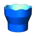 Produktbild: FABER CASTELL WASSERBECHER CLIC & CO BLAU PINSELBECHER WASSER-BECHER SCHULE
