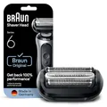 Produktbild: Braun Series 6 Elektrorasierer Scherkopf 64B – ORIGINAL Ersatzscherteil &Rasierer Zubehör vom Hersteller – Made in Germany, Kompatibel mit Braun Series 6 Rasierern der Serien 60, 61 und 62 – Schwarz