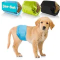 Produktbild: HUND IST KÖNIG Hundewindeln für Rüden [3 STK] Saugstarke Hundewindeln Rüde | Bequeme Hunde Windeln bei Inkontinenz Hund - Umweltfreundliche Rüdenwindel waschbar | Hundewindel leicht zu reinigen