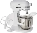 Produktbild: KitchenAid 4,8 L Heavy Duty KÜCHENMASCHINE 5KPM5EWH, Stainless Steel, 4.8 liters, Weiß, Abmessung Produkt: 41,7 x 37,1 x 28,7 cm