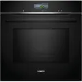 Produktbild: SIEMENS Backofen mit Mikrowelle iQ700 HM736GAB1, mit 1-fach-Teleskopauszug, ecoClean, Intelligenter Backofen dank Assistent mit Sprachsteuerung schwarz