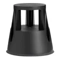 Produktbild: IVOL Stabiler Tritthocker - Elefantenfuß - Kunststoff - 41 cm Hohe - 150 kg Traglast (Schwarz)