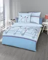 Produktbild: Kaeppel Möwen 549, 135 x 200 + 80 x 80 cm Hellblau G-205494-31D1-VKBS