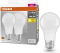 Produktbild: 2er Pack Osram LED Lampe BASE Classic A FR 8.5W warmweiss E27 4058075152656 wie 60W