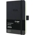 Produktbild: Wochenkalender Conceptum ca. A6 Softcover schwarz 2026
