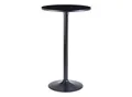 Produktbild: FineBuy Bartisch Schwarz Stehtisch Ø 60 cm Metall / Holz Bistrotisch Rund Tisch