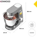 Produktbild: Kenwood Titanium Chef Patissier XL KWL90.004SI 7 l Küchenmaschine Silber